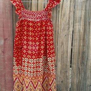 Handmade cotton Indian sunset sundress